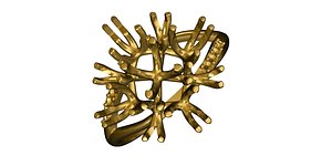 3d gold ring model