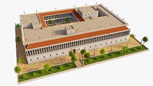 Herod  first palace Jericho 3D model