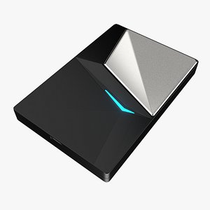 3D Modern External Hard Drive