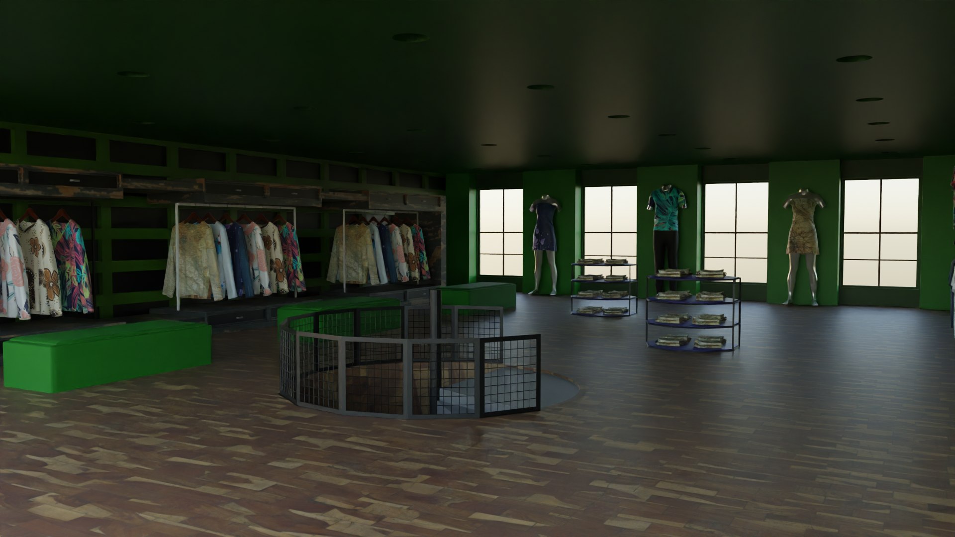 Clothing Store Interior Model - TurboSquid 2157402