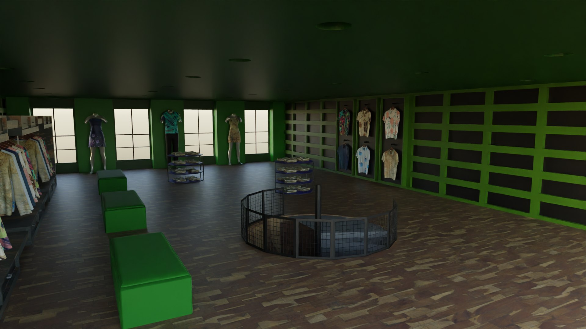 Clothing Store Interior Model - TurboSquid 2157402
