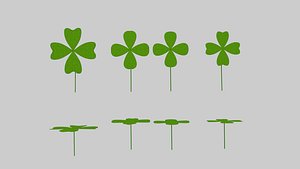 3ds max leaf clover