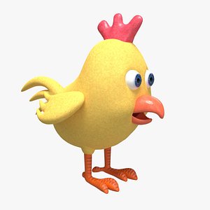 3D chiken cartoon
