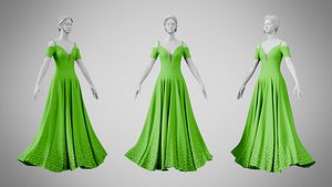 Dress 38 Kelly Green model
