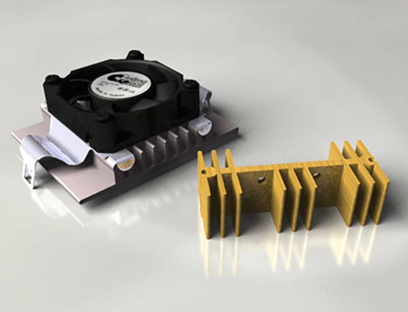 heatsink fan component 3d model