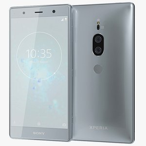 realistic sony xperia xz2 3D model