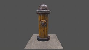 Hydrant Lowpoly Model