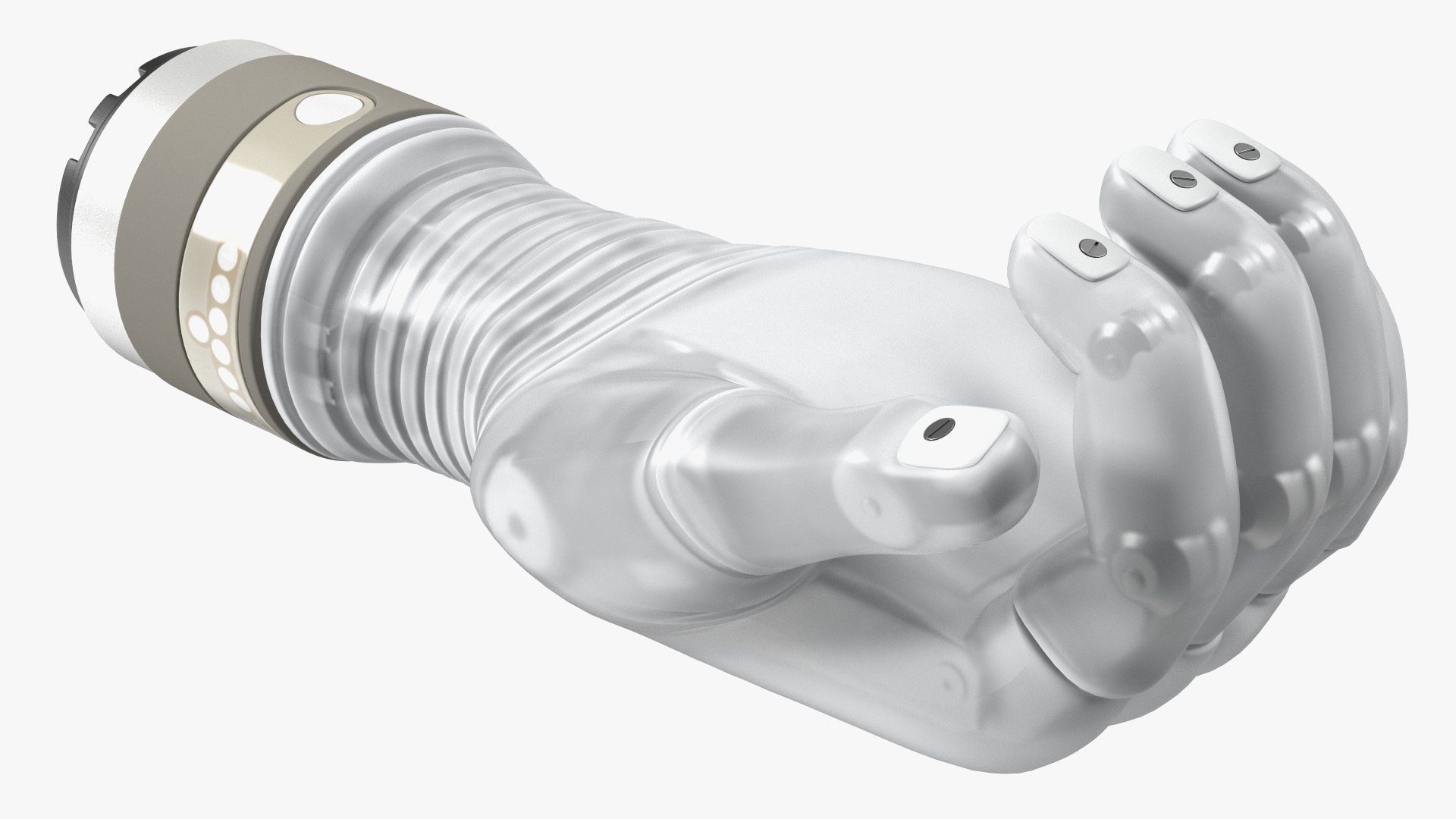 Wrist Bionic Hand Deka Rigged for Maya 3D model preview