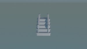 3D Staircase STL Model for Printing and Architectural Projects