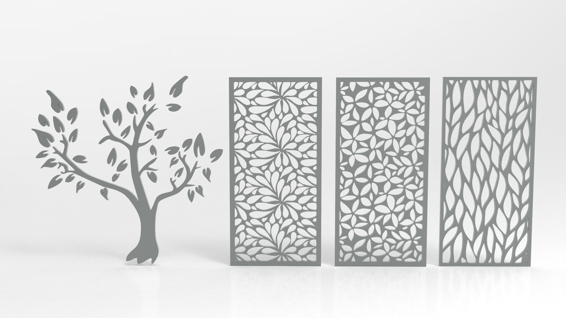 Decorative modern 3d wall panel room separator 3D - TurboSquid 1731138