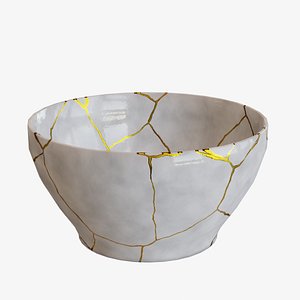 large bowl kintsugi 3D