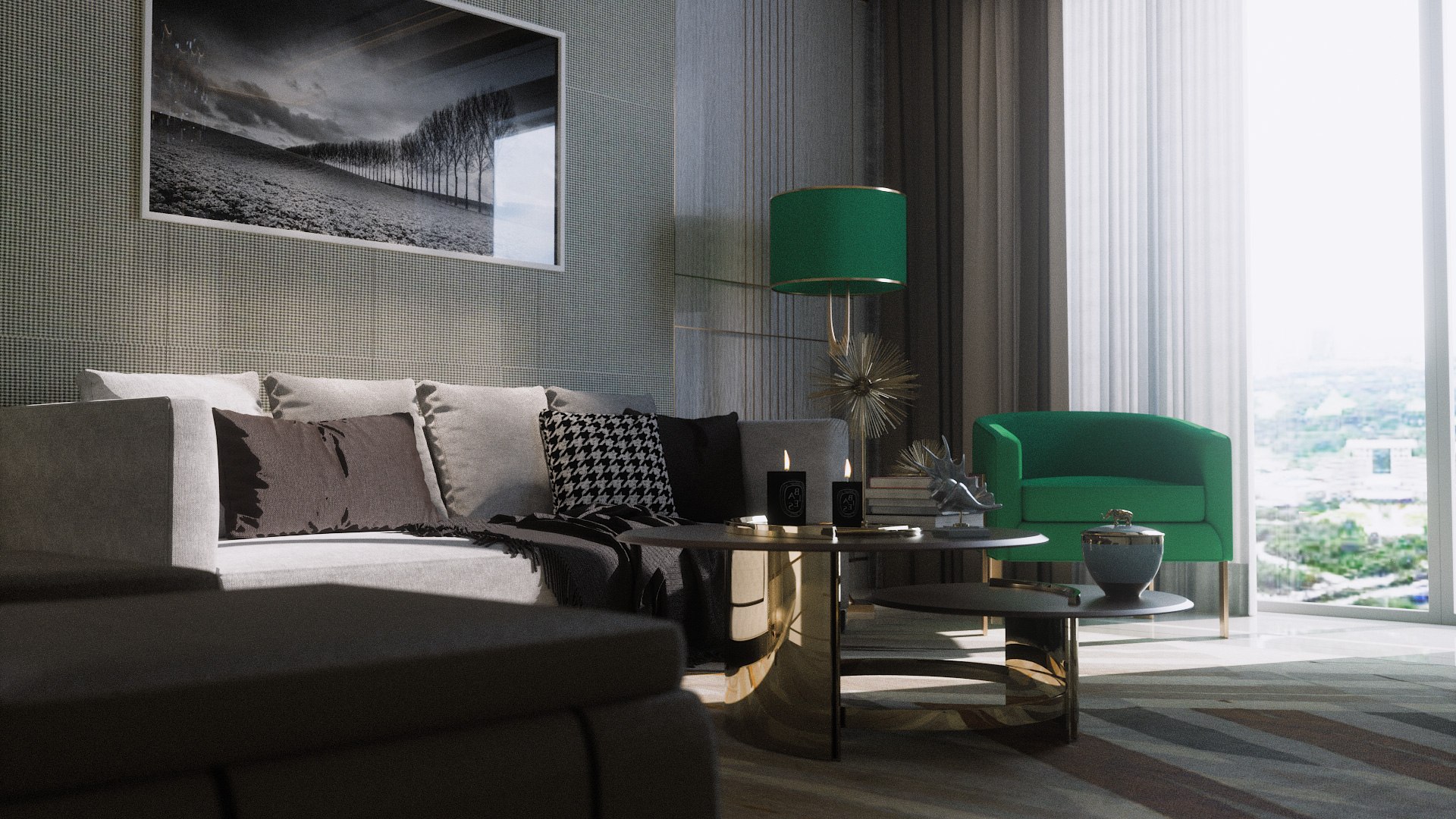 Living Room V2 - Cinema 4D Octane Render Plus Formats 3D - TurboSquid ...