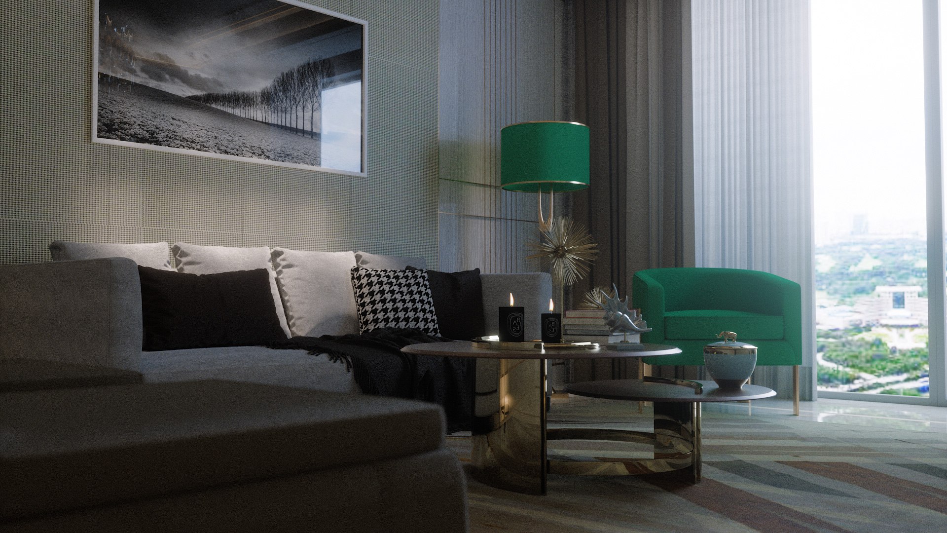 Living Room V2 - Cinema 4D Octane Render Plus Formats 3D - TurboSquid ...
