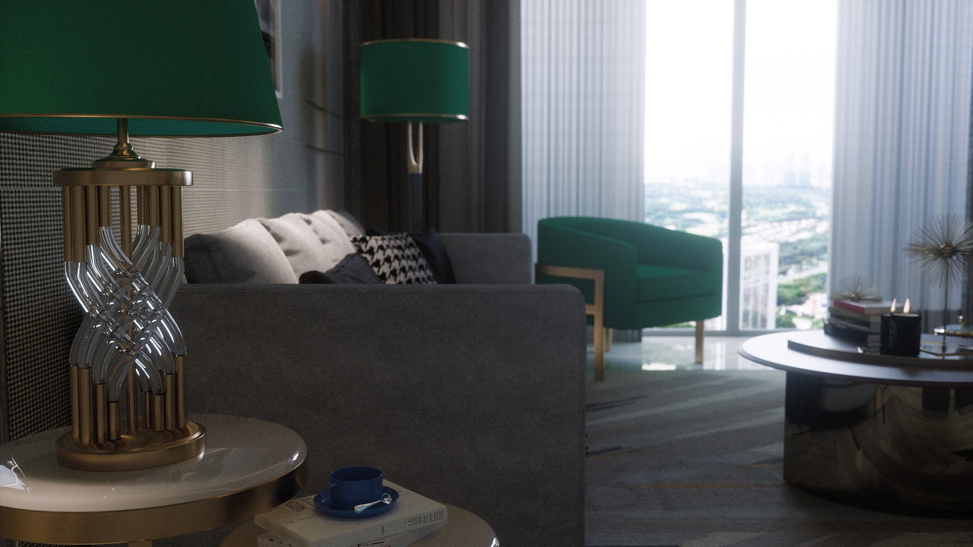 Living Room V2 - Cinema 4D Octane Render Plus Formats 3D - TurboSquid ...