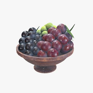 3D Medieval Grapes model