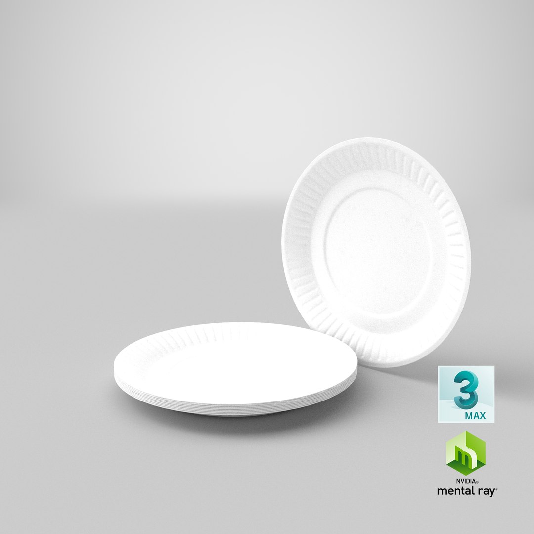 3D Paper Plate - TurboSquid 1851115