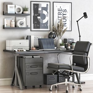 IKEA office workplace 85 3D