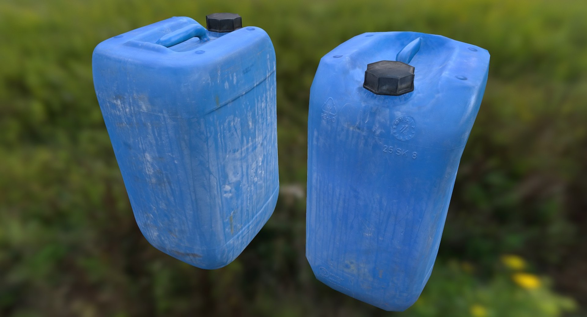 3d Plastic Dirty Jerrycan Polys