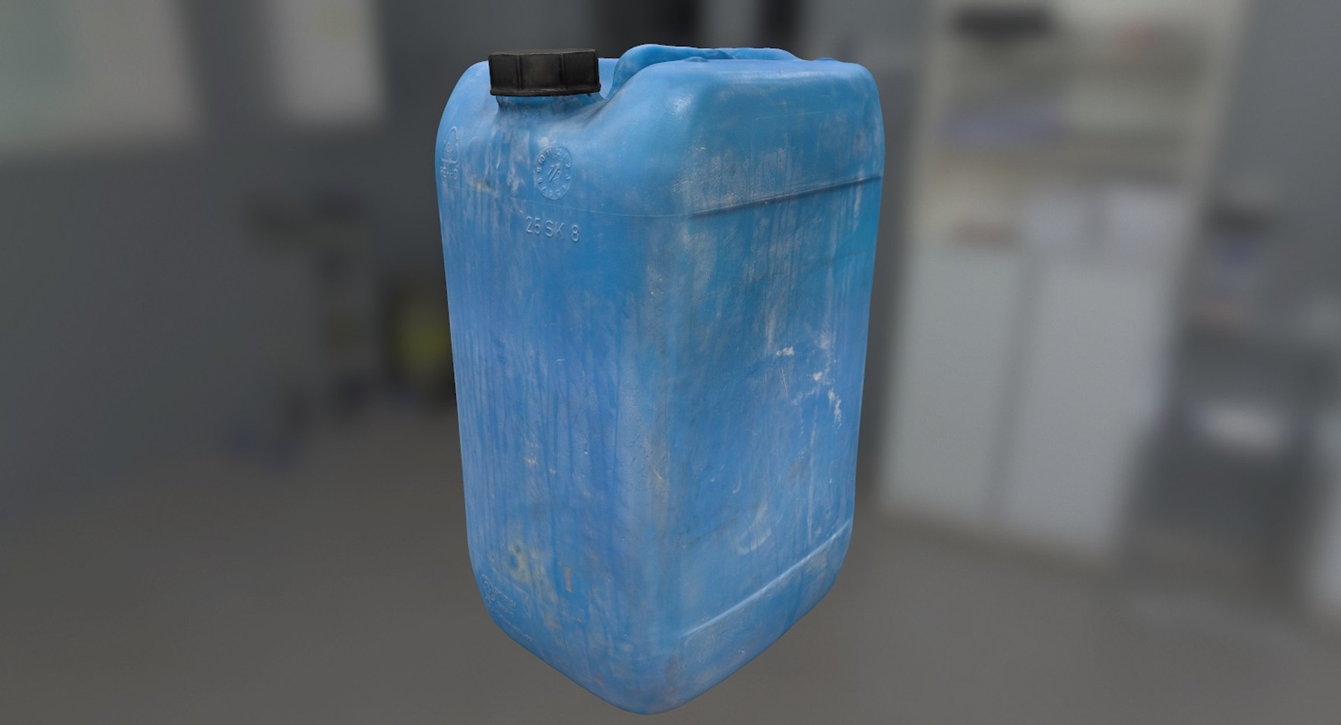 3d Plastic Dirty Jerrycan Polys