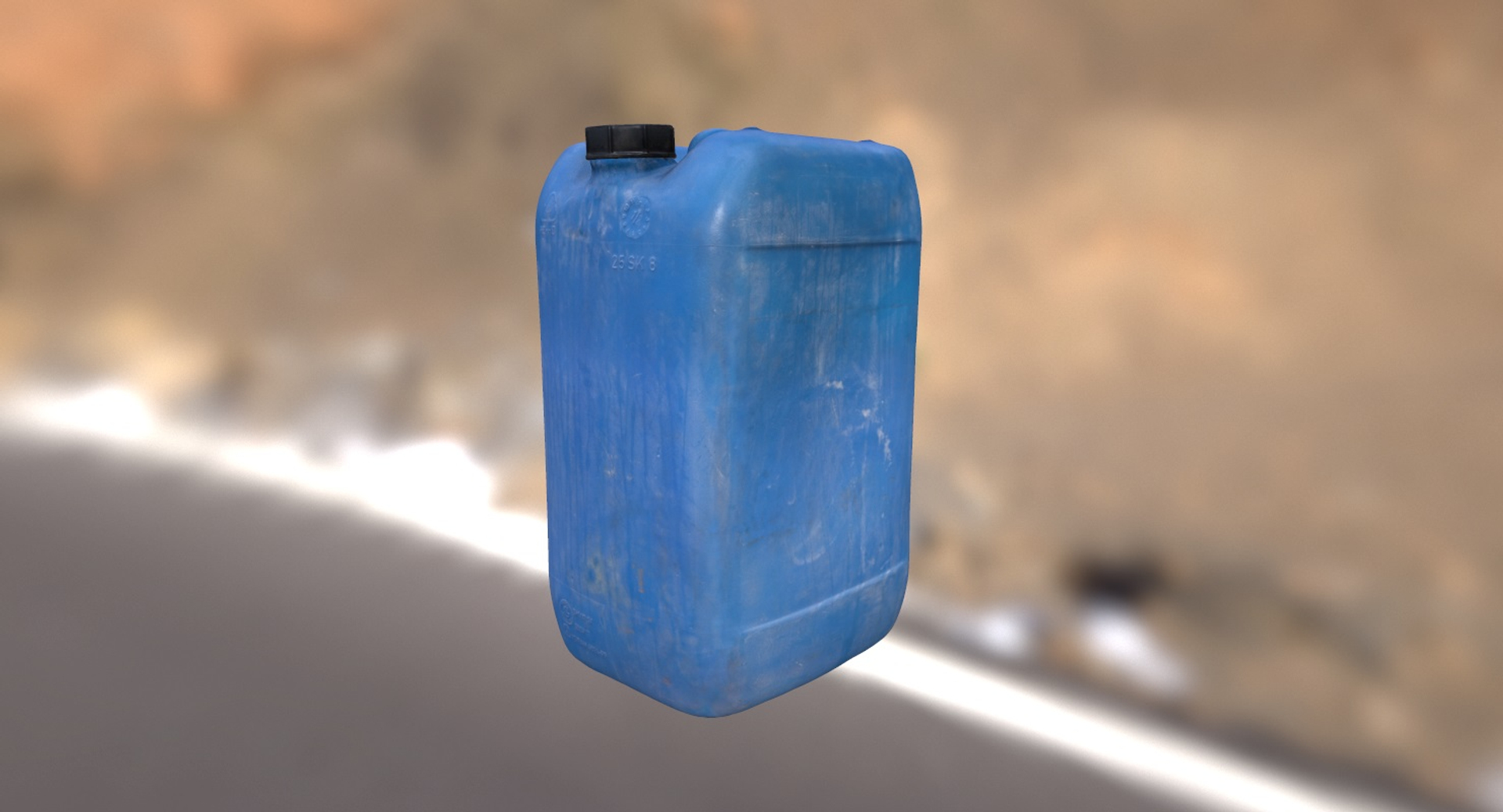 3d Plastic Dirty Jerrycan Polys