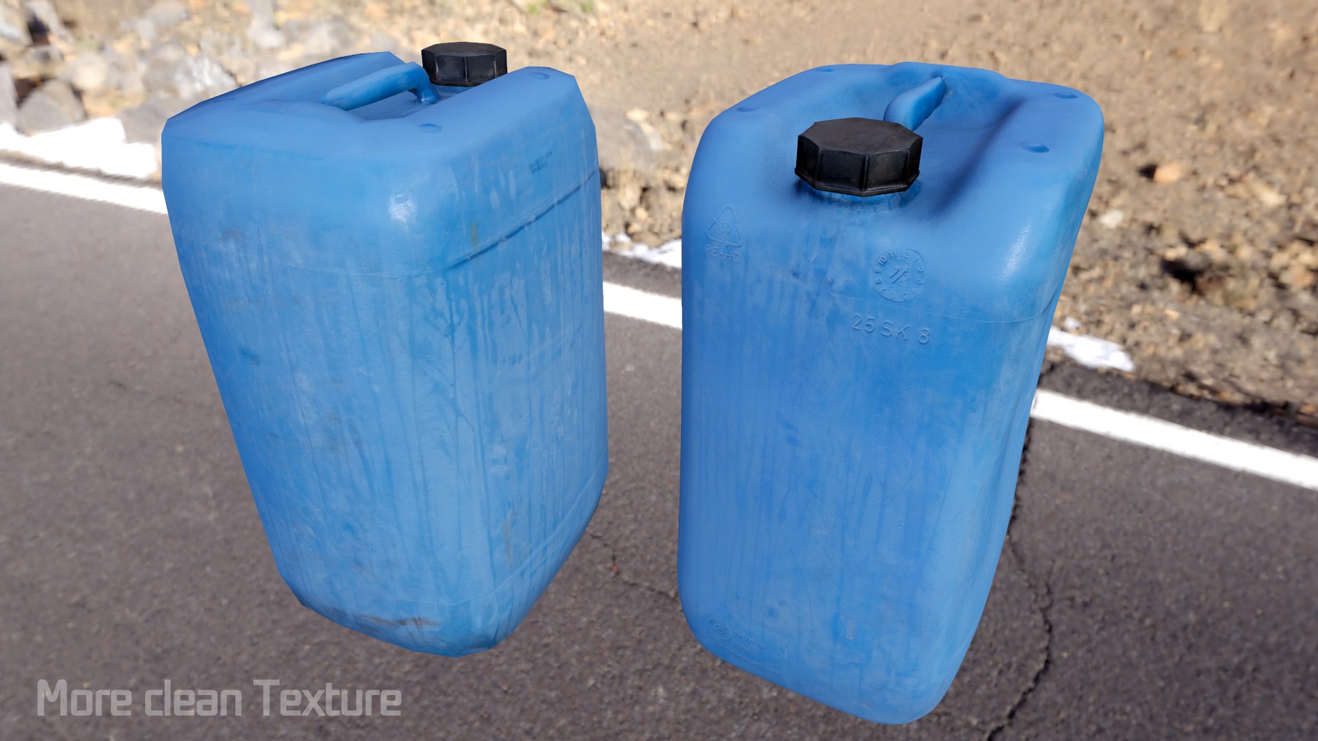 3d Plastic Dirty Jerrycan Polys