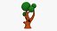 3d cartoon tree model