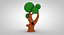 3d cartoon tree model