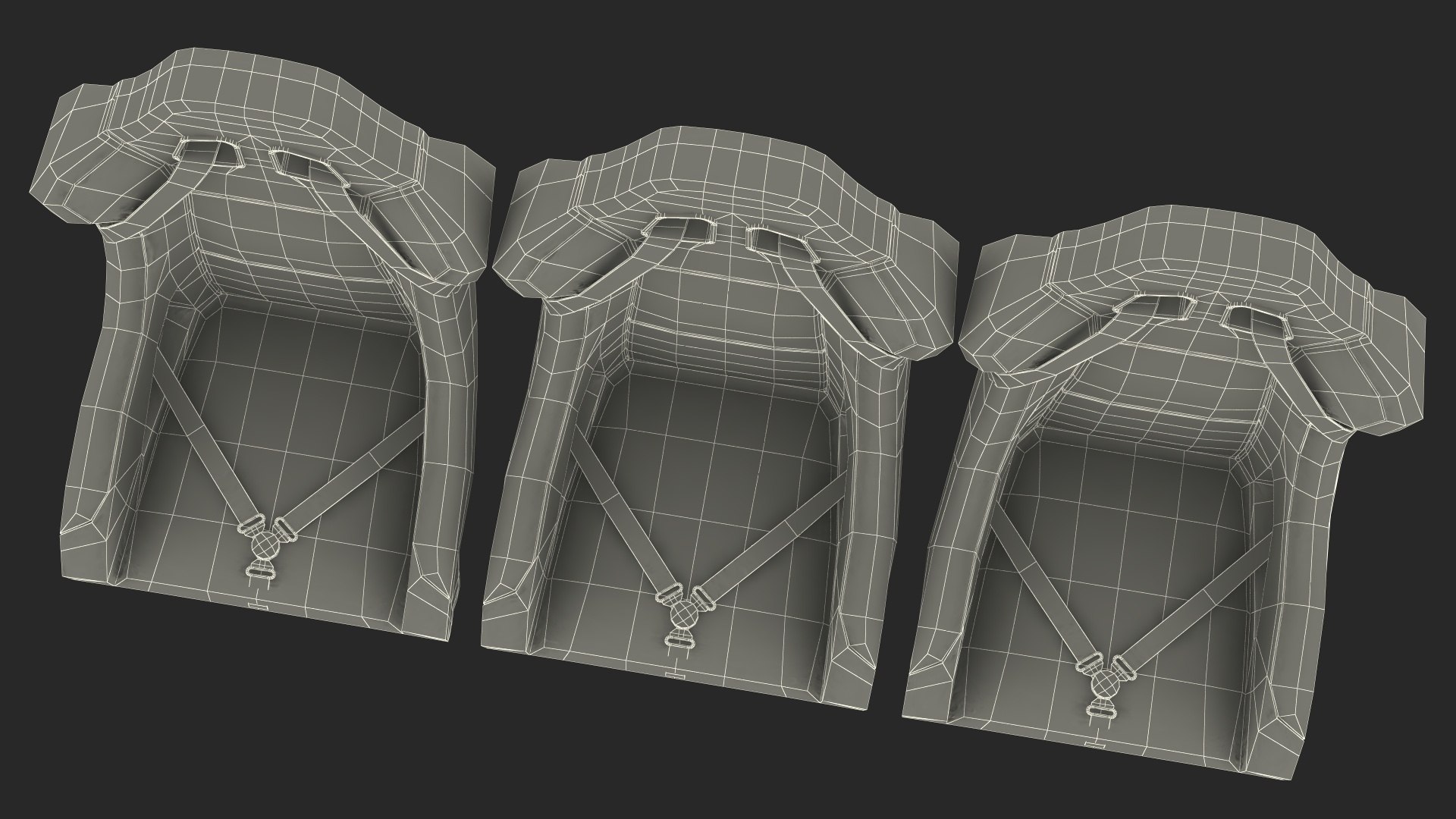 Racing Car Seats 3D model TurboSquid 2062991