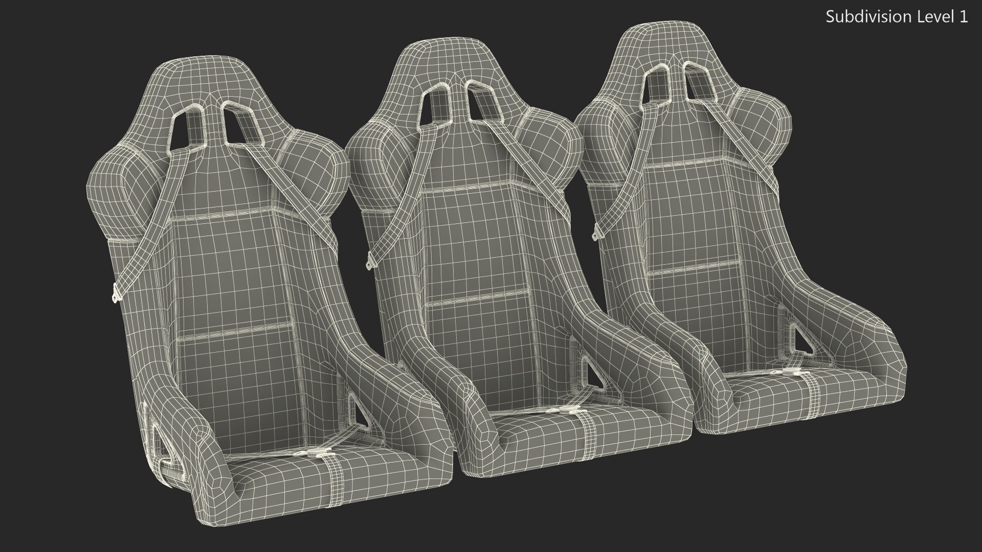Racing Car Seats 3D Model TurboSquid 2062991