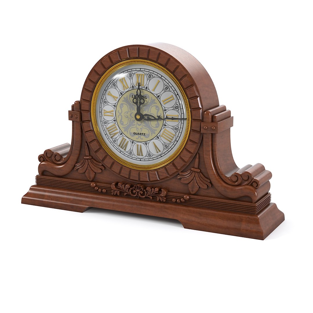 3d Model Antique Clock