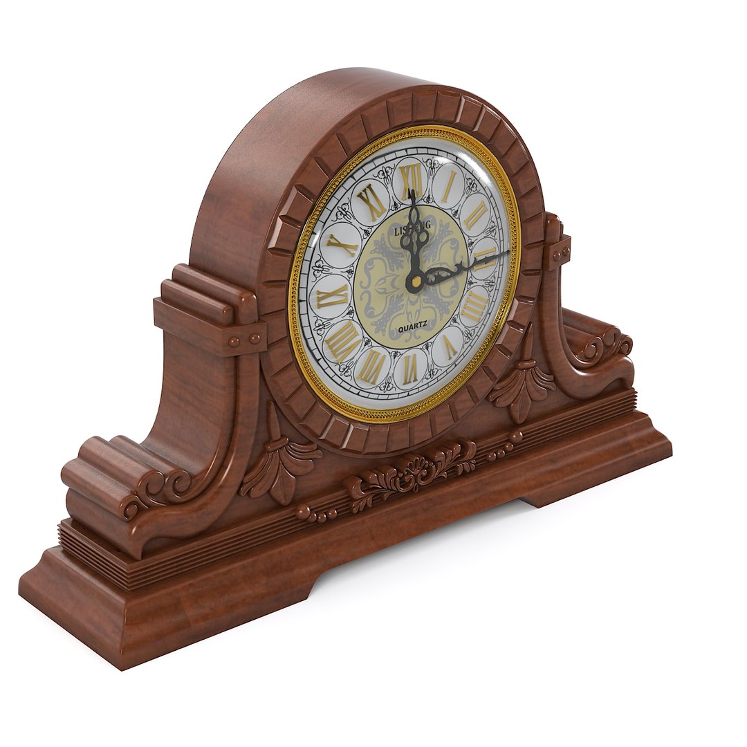 3d Model Antique Clock