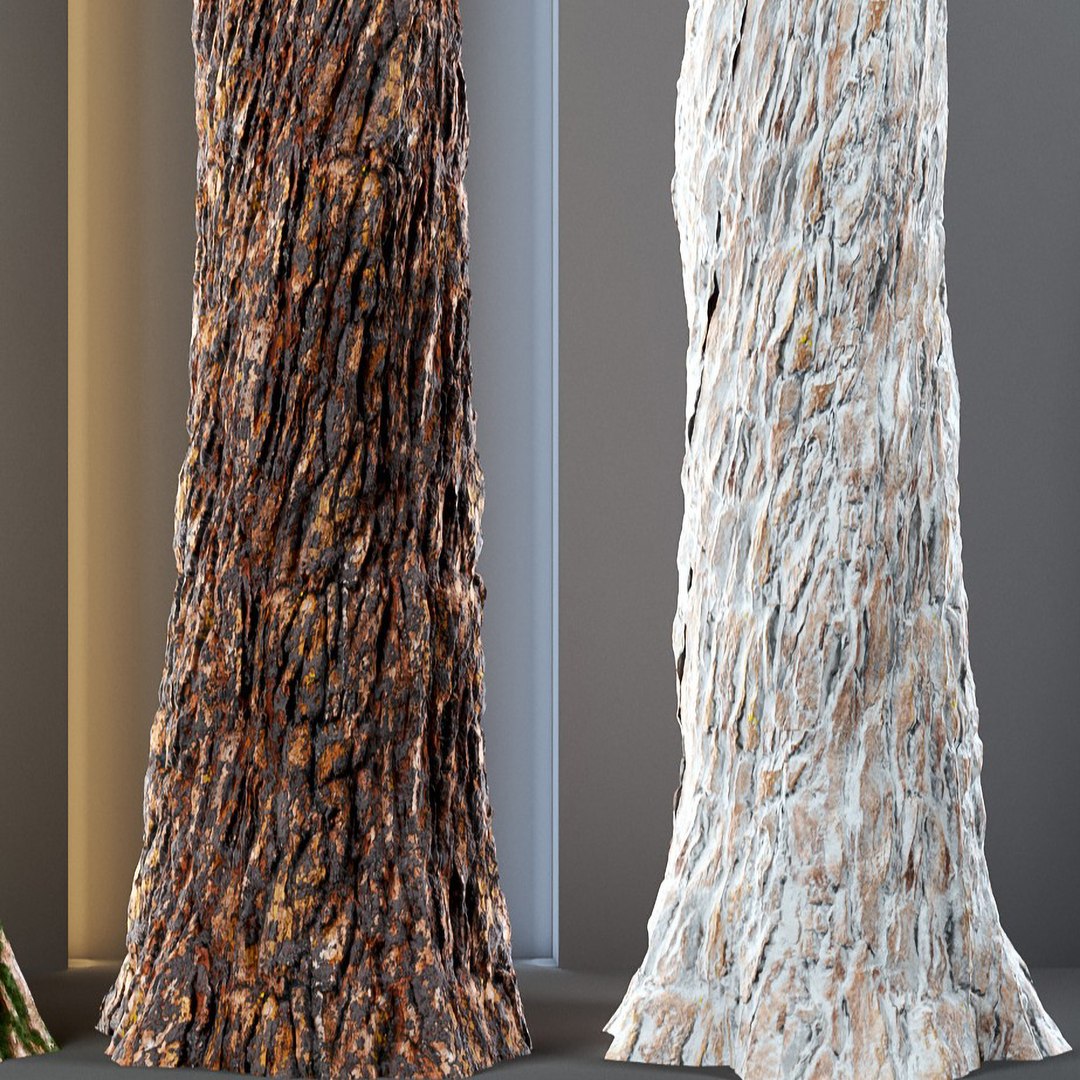 3D Tree Bark Vol 1 - 4K PBR Tileable 4 Variations - TurboSquid 2369889