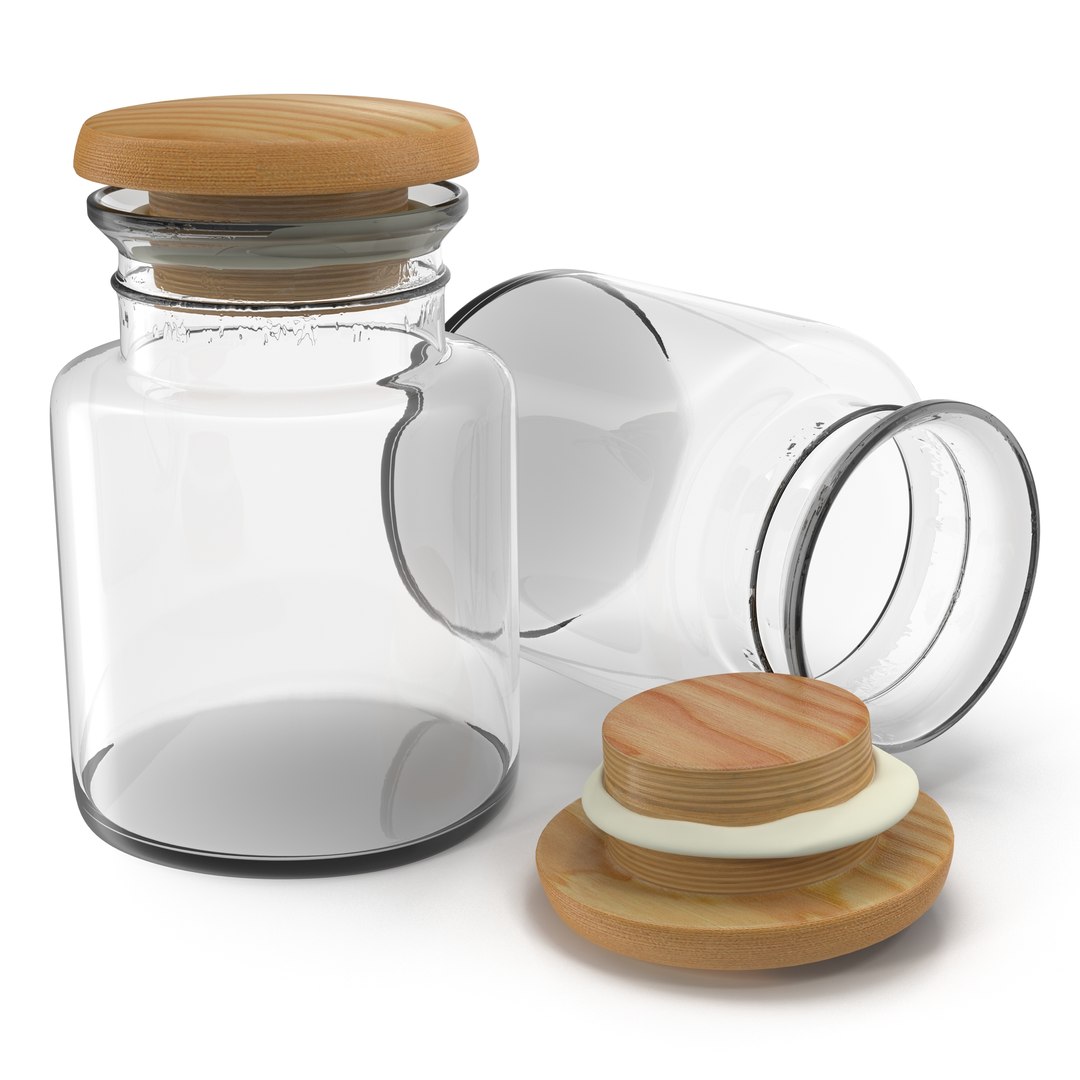 Glass Jar 3D model preview