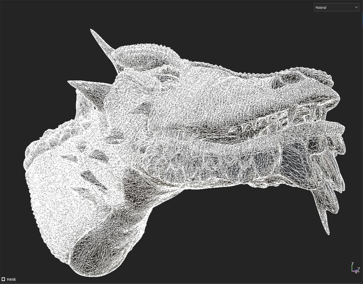 3D Dragon Head Model - TurboSquid 2345344