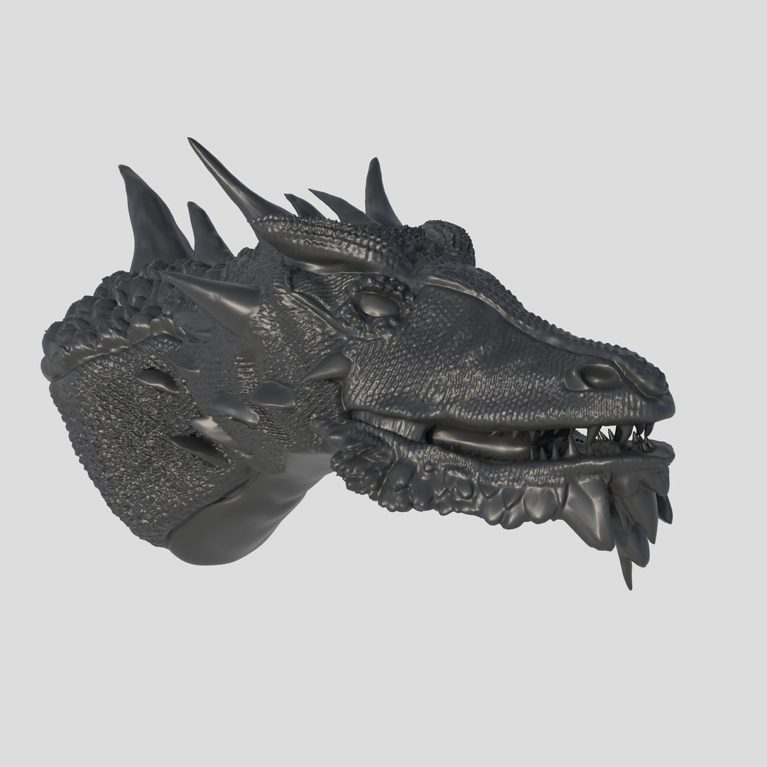 3D Dragon Head Model - TurboSquid 2345344