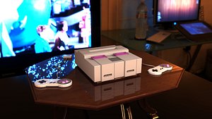 snes console 3D