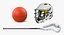 Lacrosse Equipment 3D Models Collection