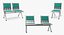 Collezione Metal Waiting Chairs