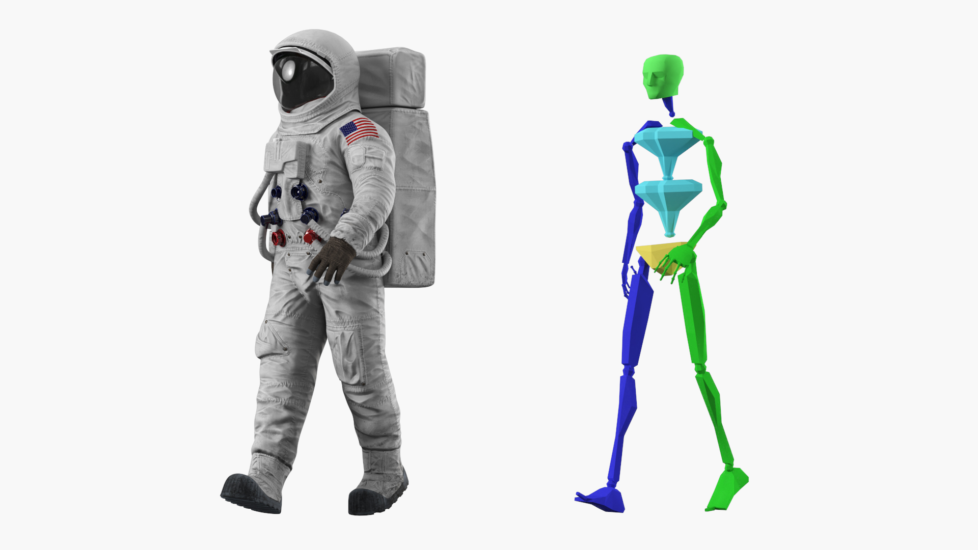 NASA A7L Apollo Spacesuit Rigged 3D Model - TurboSquid 2499918