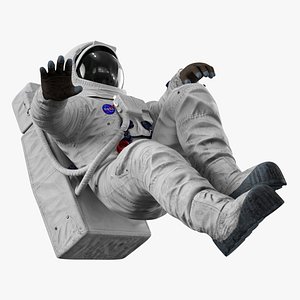 NASA A7L Apollo Spacesuit Rigged 3D model