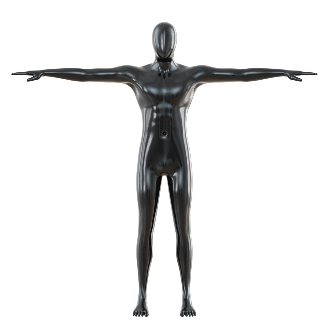 Full Body Glossy Male Mannequin Pose 1, Display Warehouse