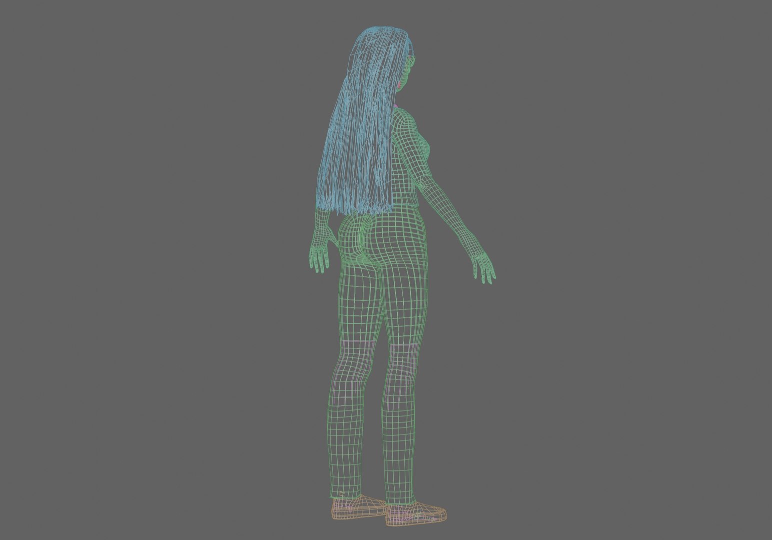 3D Anime Basic Girl V33855 Model - TurboSquid 2270540