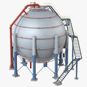 Storage Container Sphere 3D model