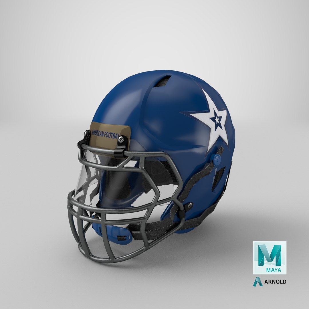 3D football helmet https://p.turbosquid.com/ts-thumb/Lw/r3FsWN/8ewvZcVd/stemcell_maya_arnold_render/png/1573146303/1920x1080/fit_q87/24c145af5423544d248957eb92a9851c893dc1c4/stemcell_maya_arnold_render.jpg