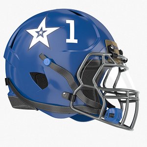 3D football helmet