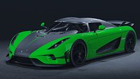 2019 Koenigsegg Regera 0-400 World Record 3D Model  Record Breaking Hybrid Hypercar