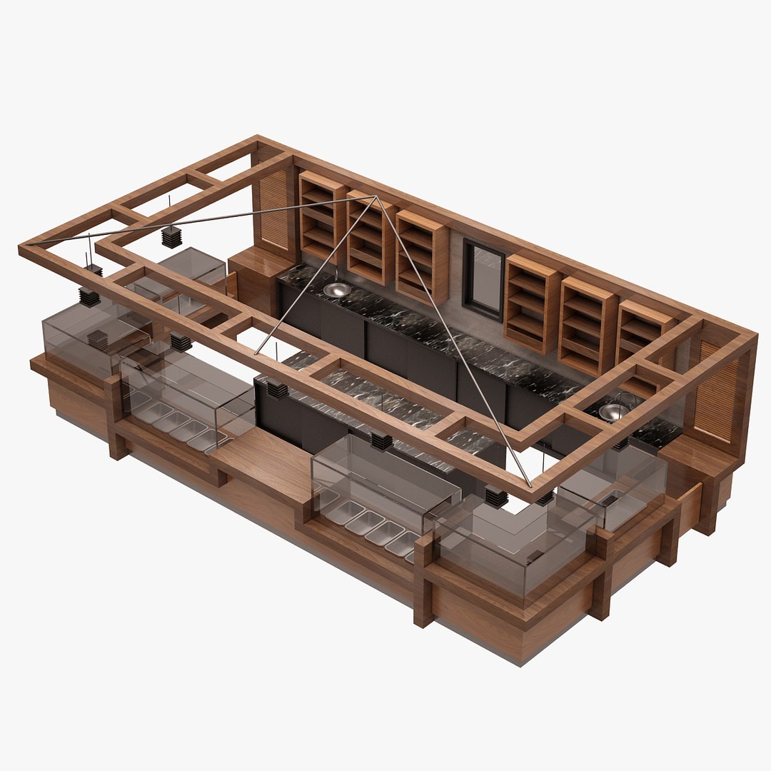 Bar Set 3d Ma
