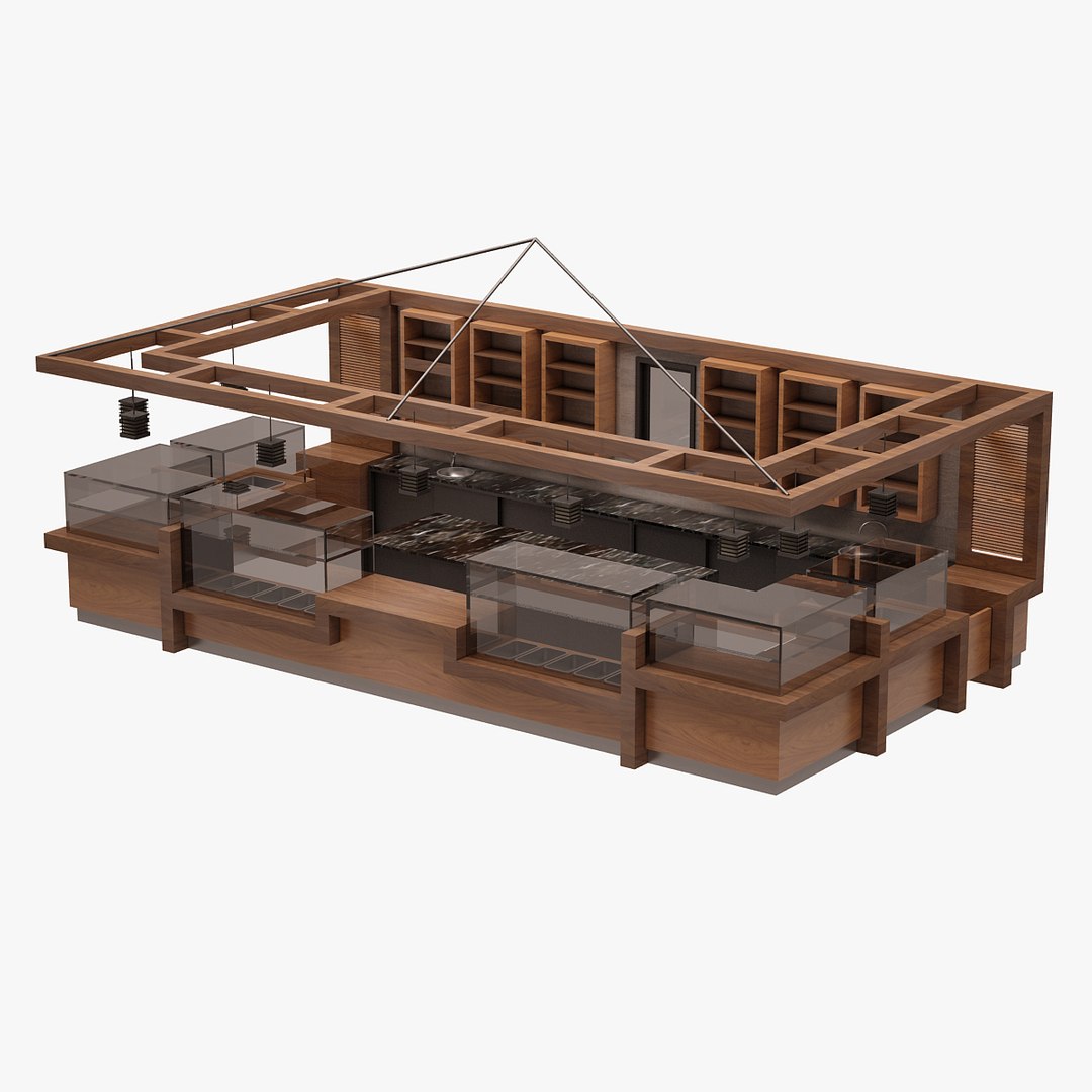 Bar Set 3d Ma