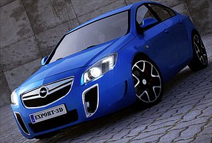 3d opel insignia opc model