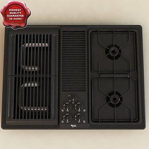 3ds max gas cooktop whirpool